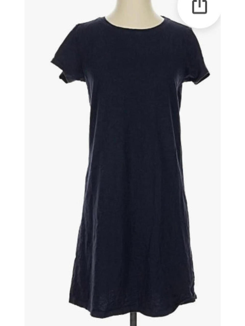 Anthropologie Daily Ritual casual blue shirt dress oversized S stretch #3403โ